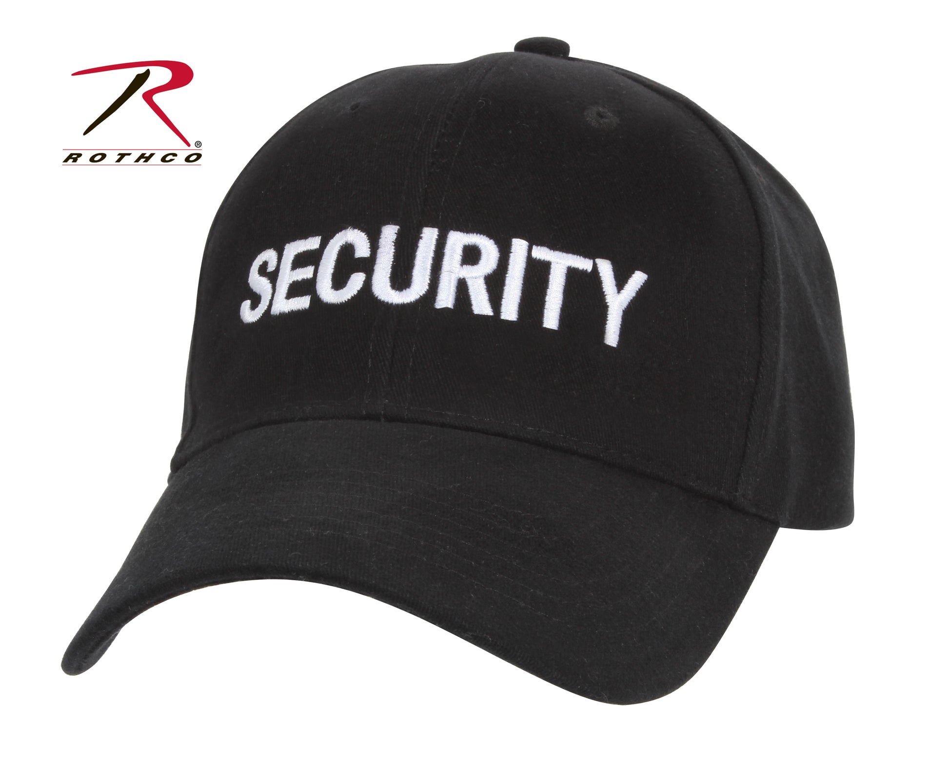 Rothco Security Supreme Low Profile Insignia Cap Black / White - Adjustable & Comfortable Headwear for Security & Public Safety