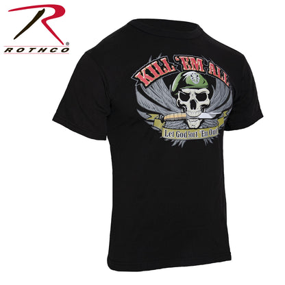 Rothco Kill 'Em All T-Shirt Size XL - Bold Graphic Military Design