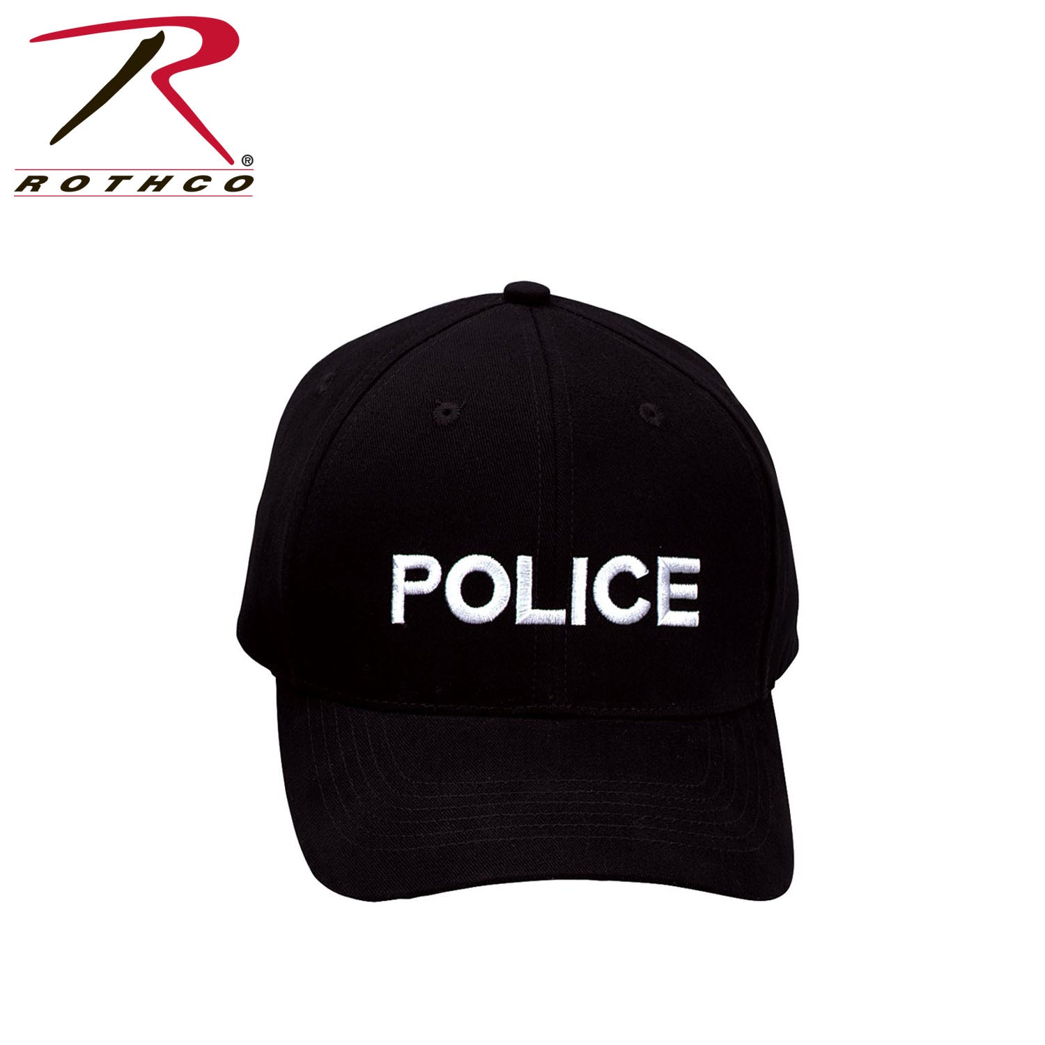 Rothco Police Supreme Low Profile Insignia Cap - Brushed Cotton Twill with Adjustable Fit