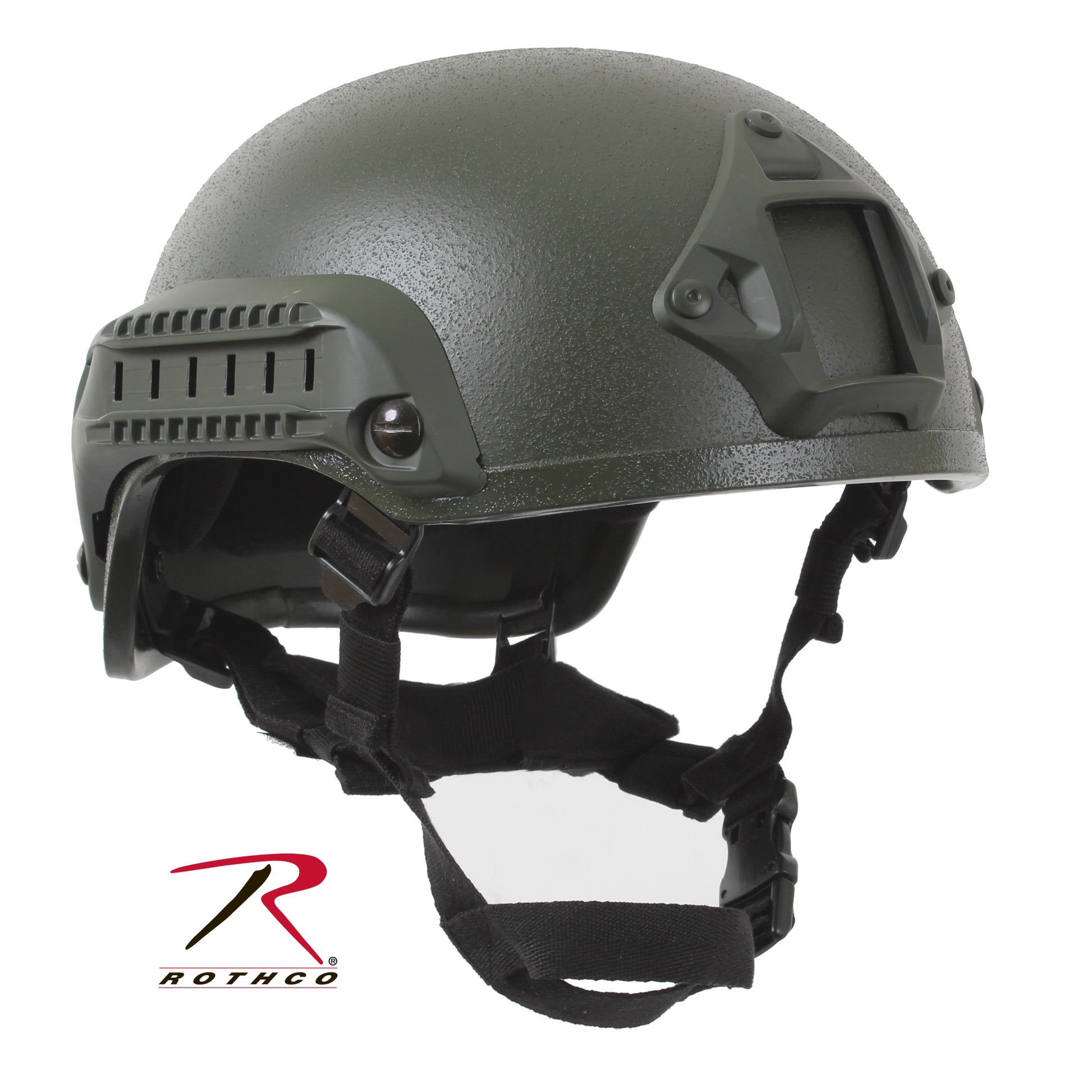 Rothco Base Jump Helmet Olive Drab - Lightweight Tactical Helmet with Customizable Accessories
