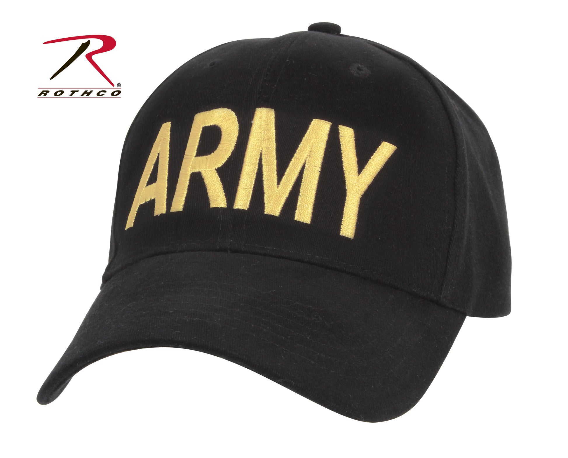 Rothco Army Supreme Low Profile Cap Black – Comfortable & Durable Military Style Hat