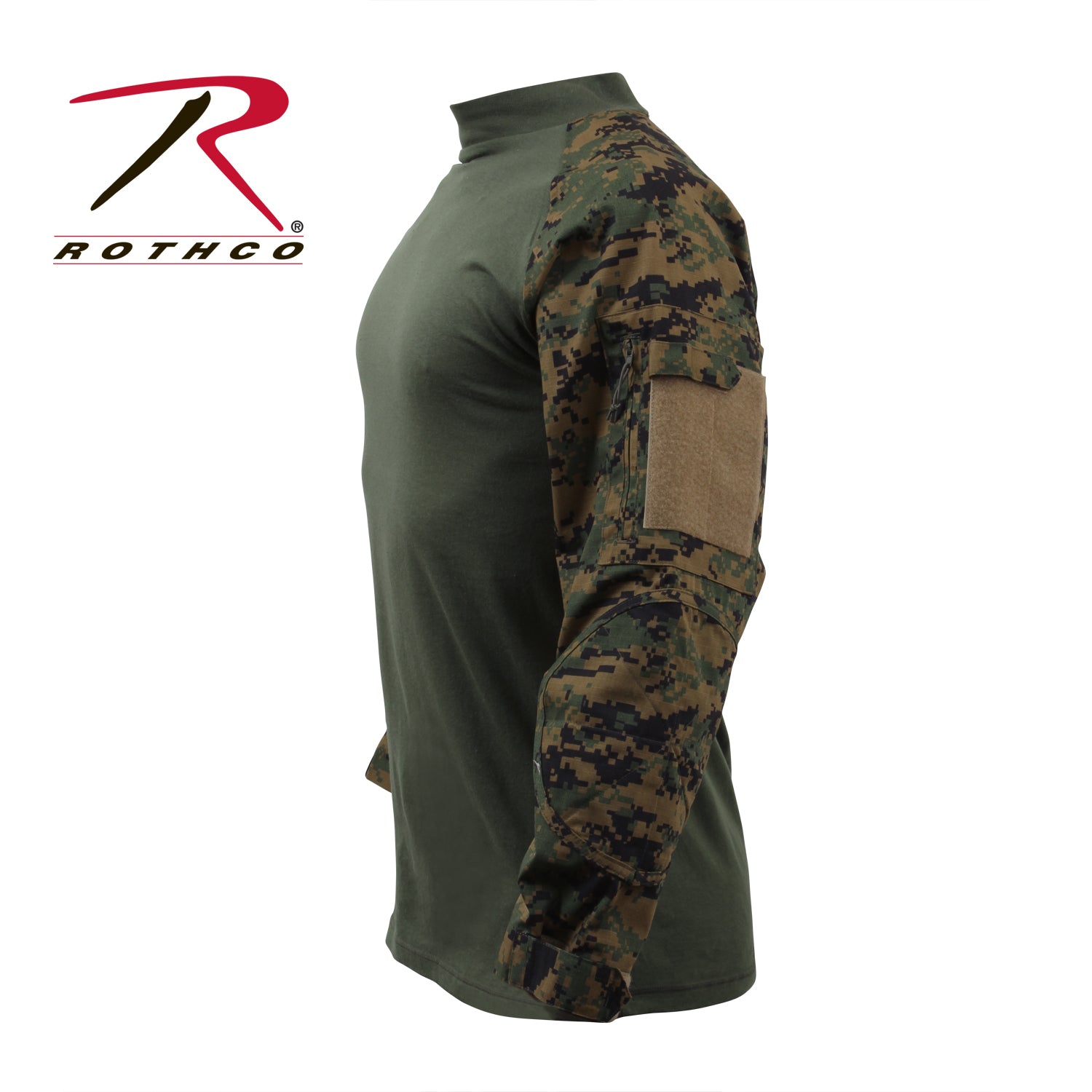 Rothco NYCO FR Fire Retardant Combat Shirt in Woodland Digital Camo, Size XL