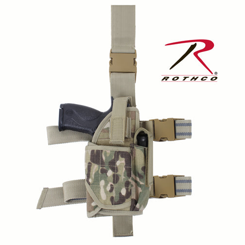 Rothco Deluxe Adjustable Universal Drop Leg Tactical Holster with MultiCam Finish - Part 10751