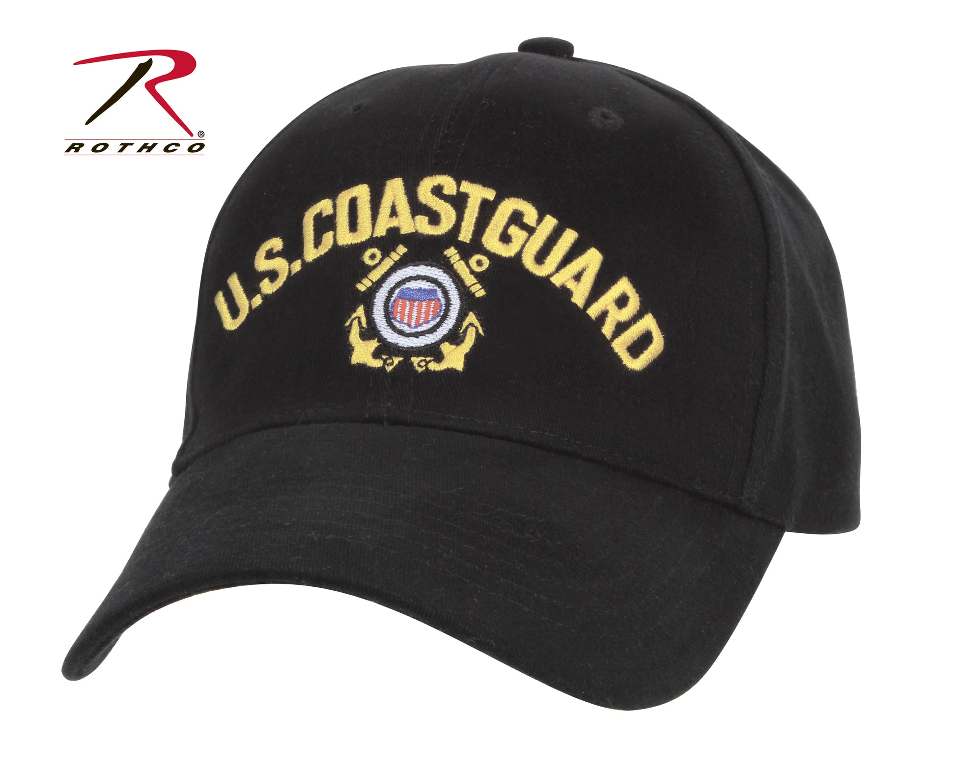 Rothco U.S. Coast Guard Low Profile Insignia Cap – Embroidered Support for Military and Coast Guard Personnel