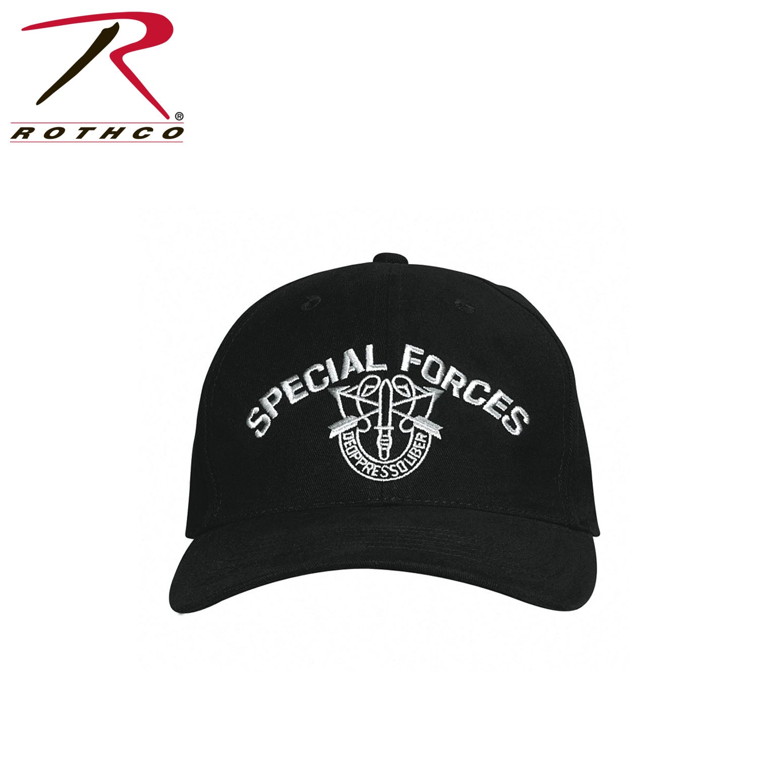 Rothco Special Forces Hat - Adjustable Brushed Cotton Twill Cap with Embroidered Insignia