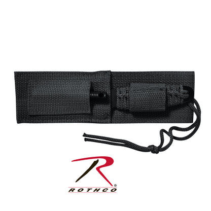 Rothco Paracord Knife with Fire Starter – Durable 8-inch Survival Knife with Magnesium Fire Starter and Sheath