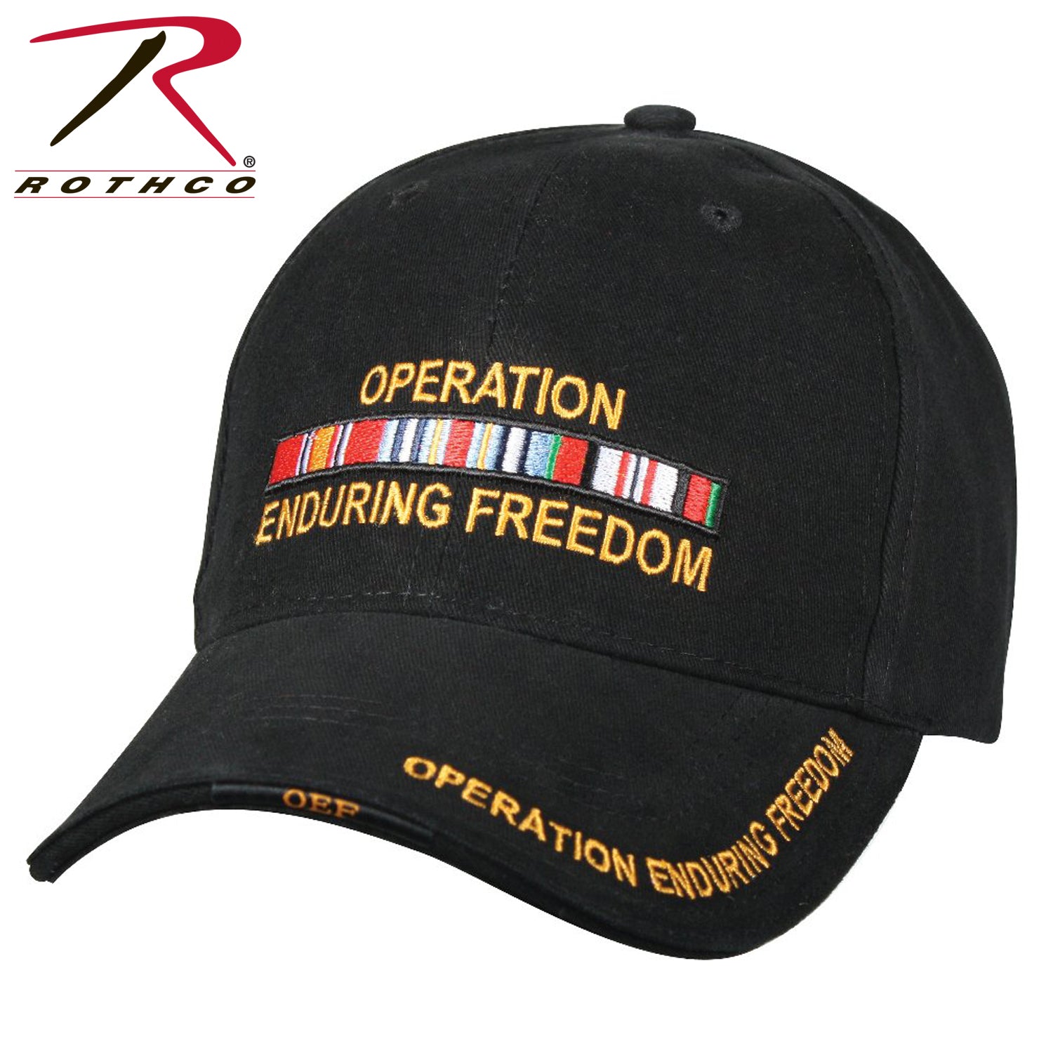 Rothco Deluxe Operation Enduring Freedom Low Profile Cap - Comfortable Brushed Cotton Twill with Embroidered Details