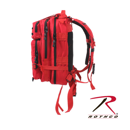 Rothco Medium Transport Pack Red - Tactical 25L Backpack with MOLLE Webbing and Water-Resistant Construction