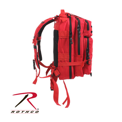 Rothco Medium Transport Pack Red - Tactical 25L Backpack with MOLLE Webbing and Water-Resistant Construction
