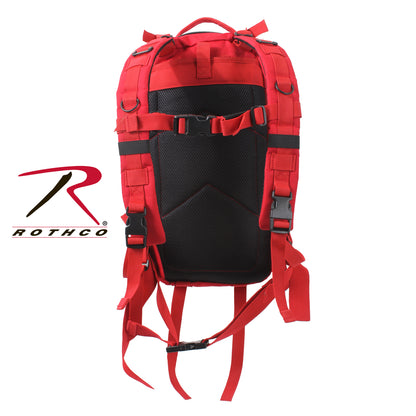 Rothco Medium Transport Pack Red - Tactical 25L Backpack with MOLLE Webbing and Water-Resistant Construction