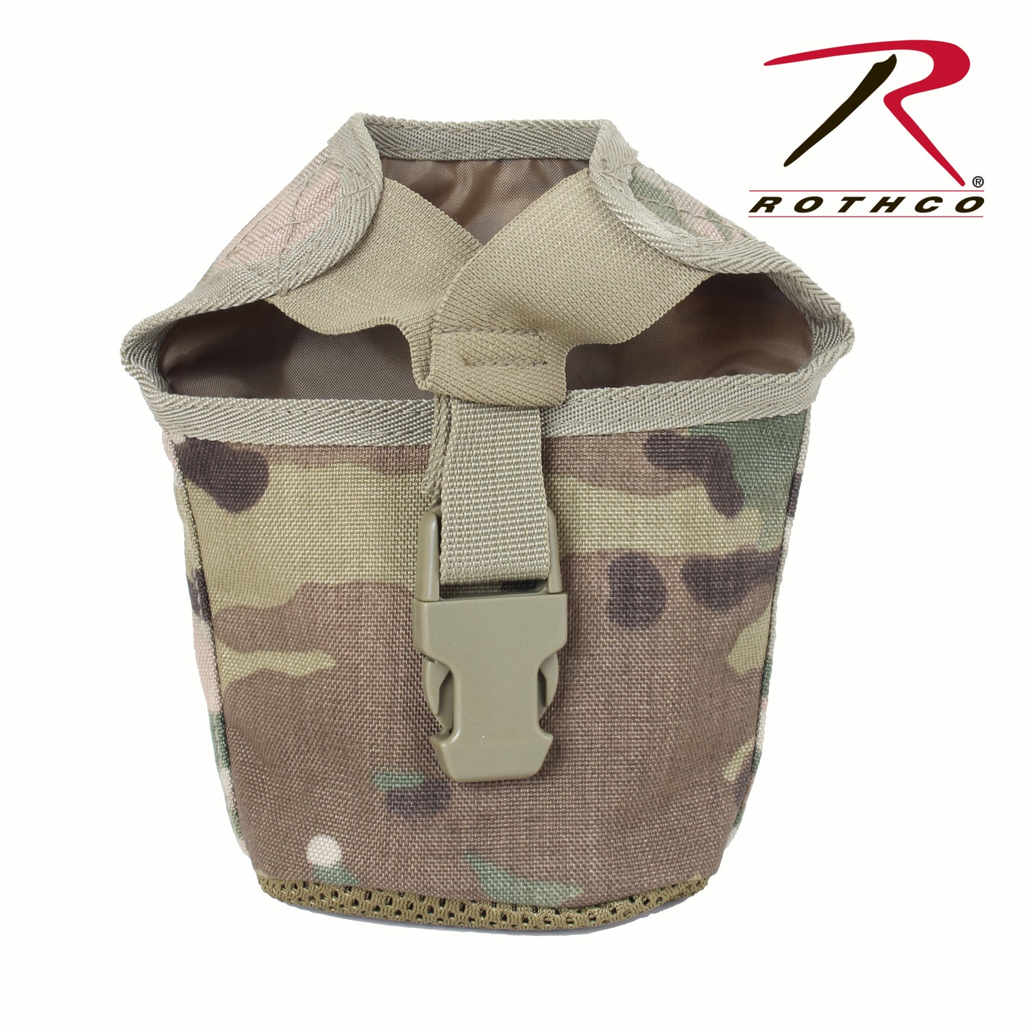 Rothco MOLLE Compatible 1 Quart Canteen Pouch in MultiCam - Durable Hydration Accessory