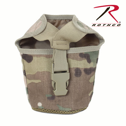 Rothco MOLLE Compatible 1 Quart Canteen Pouch in MultiCam - Durable Hydration Accessory