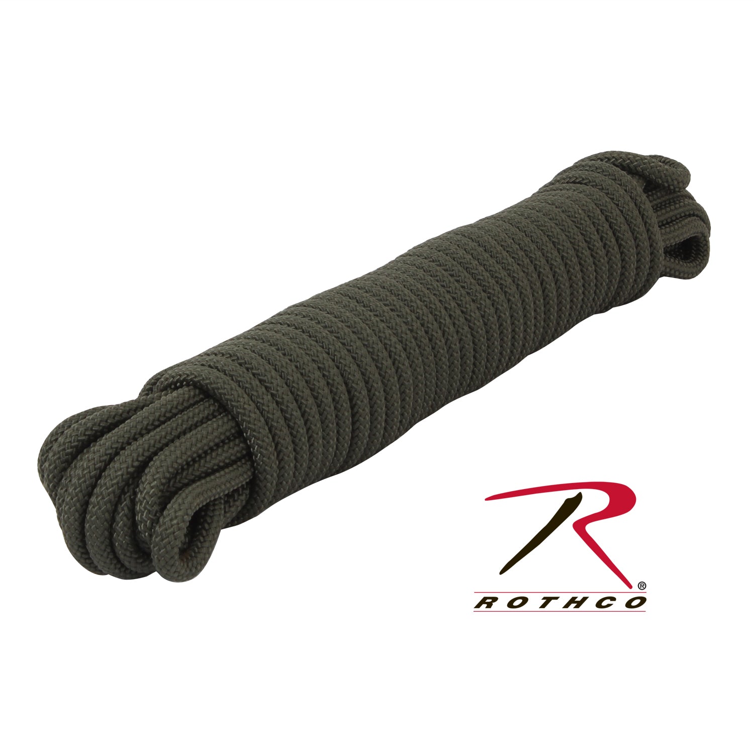 Rothco Utility Rope Olive Drab 50 ft - Heavy Duty 1200 lbs Tensile Strength