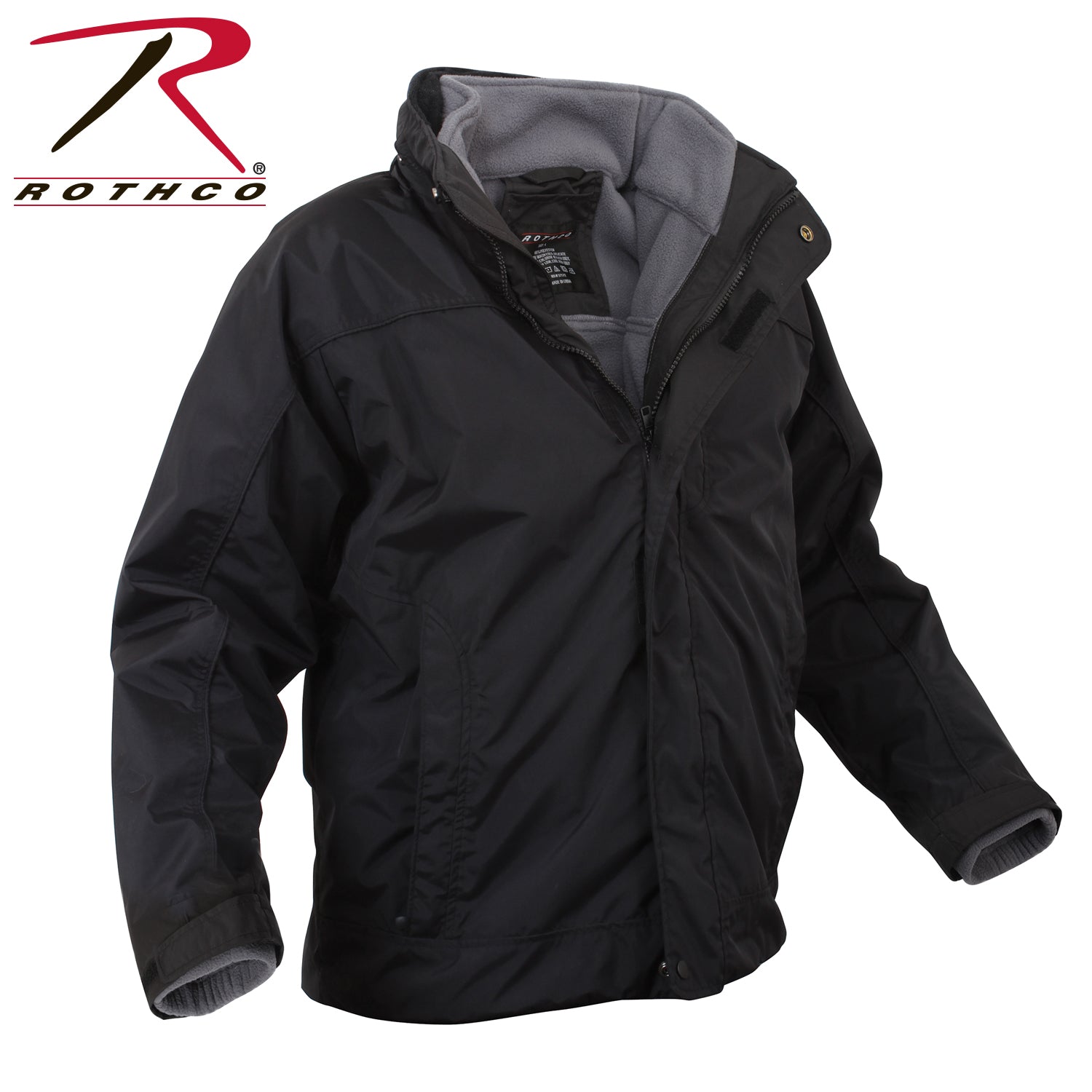 Rothco All Weather 3-In-1 Jacket in Black, Size Large