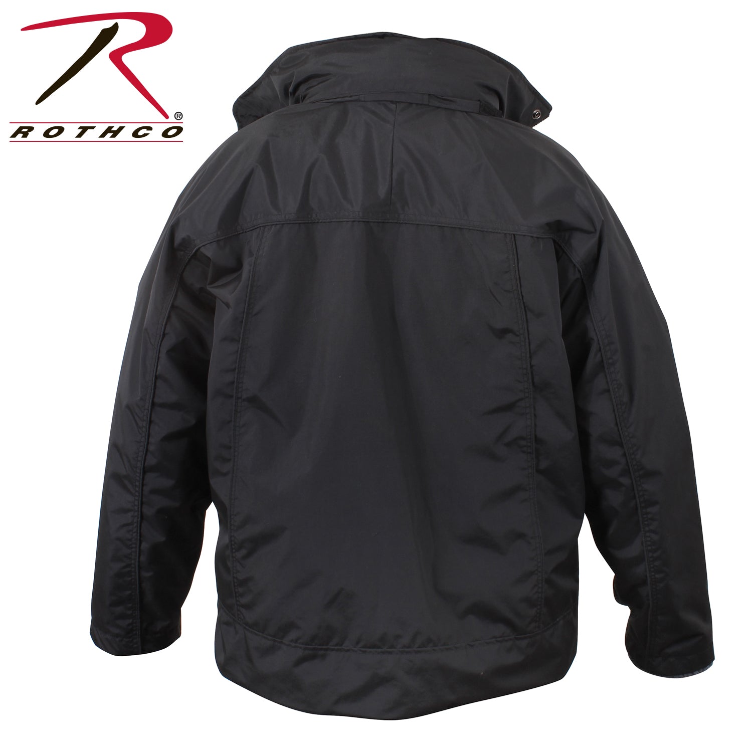 Rothco All Weather 3-in-1 Jacket Black Size M - Versatile Waterproof Outerwear with Removable Fleece Liner