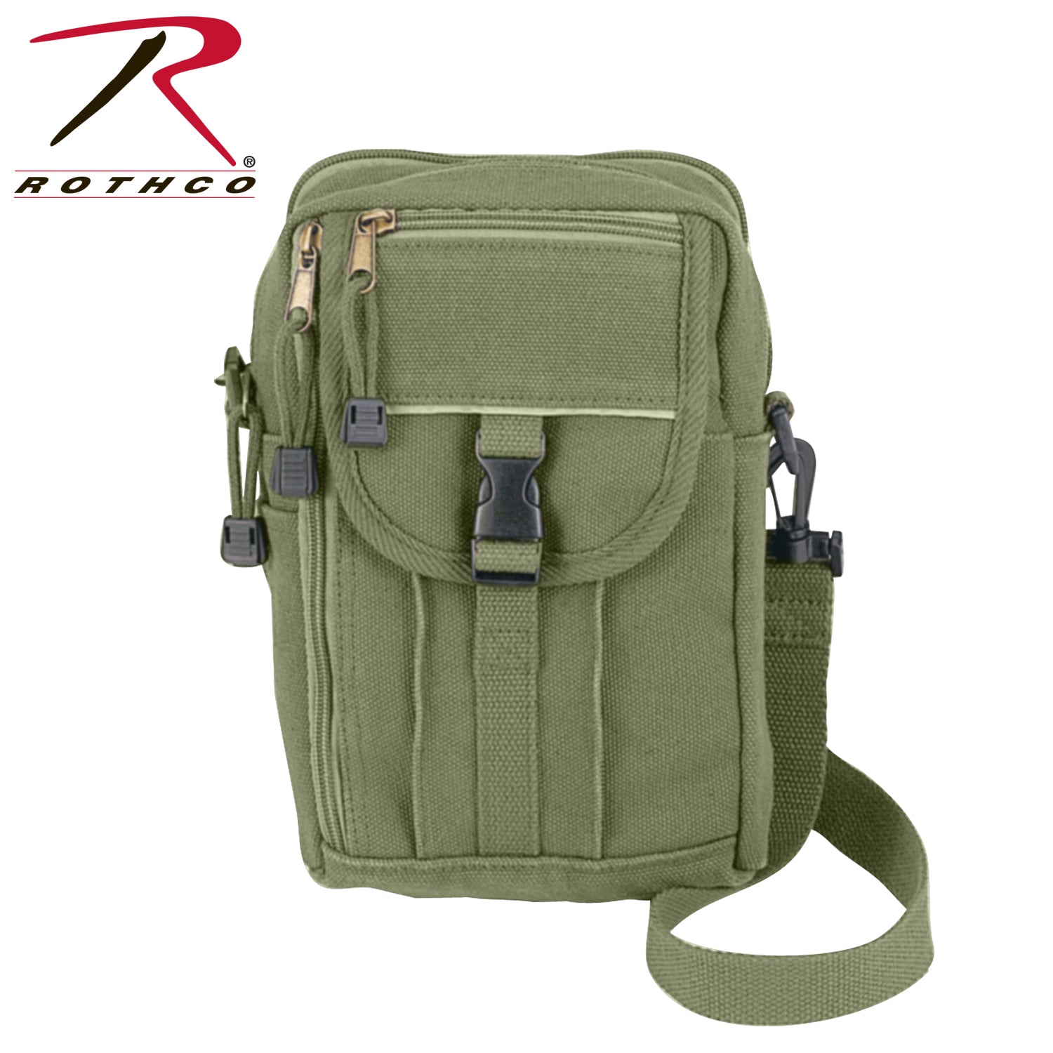 Rothco Heavyweight Classic Canvas Passport Travel Pouch Olive Drab