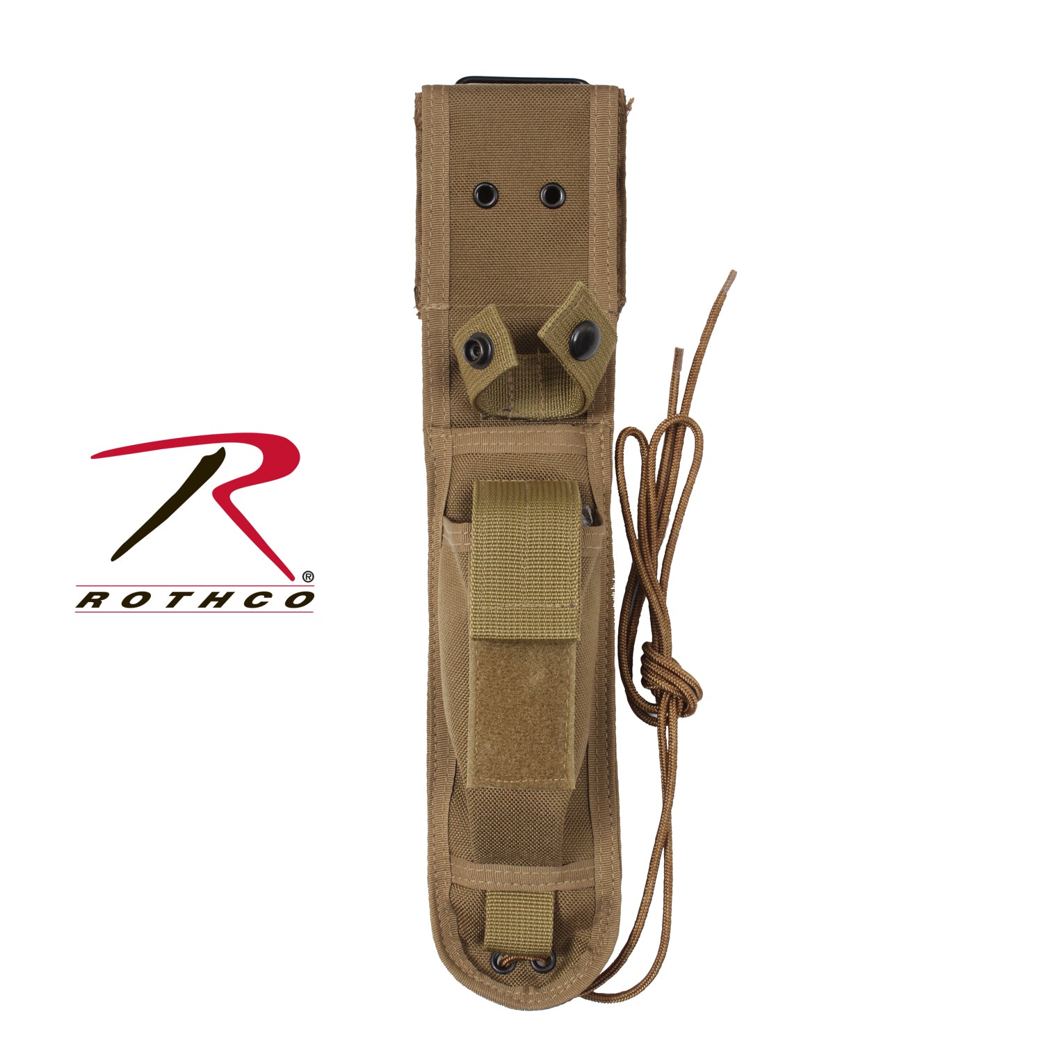Rothco G.I. Type Enhanced Knife Sheath in Coyote Brown – Secure 7-Inch Tactical Blade Carry Solution