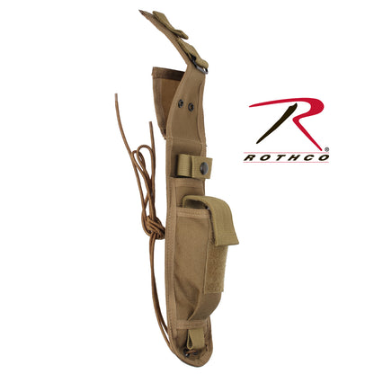Rothco G.I. Type Enhanced Knife Sheath in Coyote Brown – Secure 7-Inch Tactical Blade Carry Solution