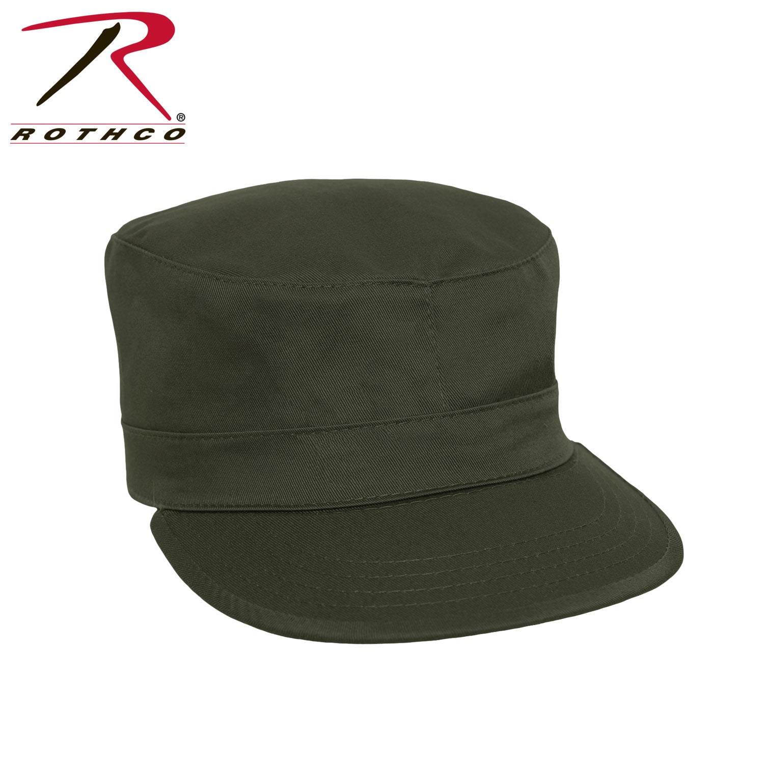 Rothco Fatigue Cap Olive Drab Size M - Durable Classic Field Hat for Outdoor & Tactical Use