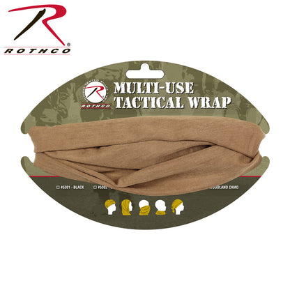 Rothco Multi-Use Tactical Neck Gaiter and Face Covering - Coyote Brown, Part Number 5302