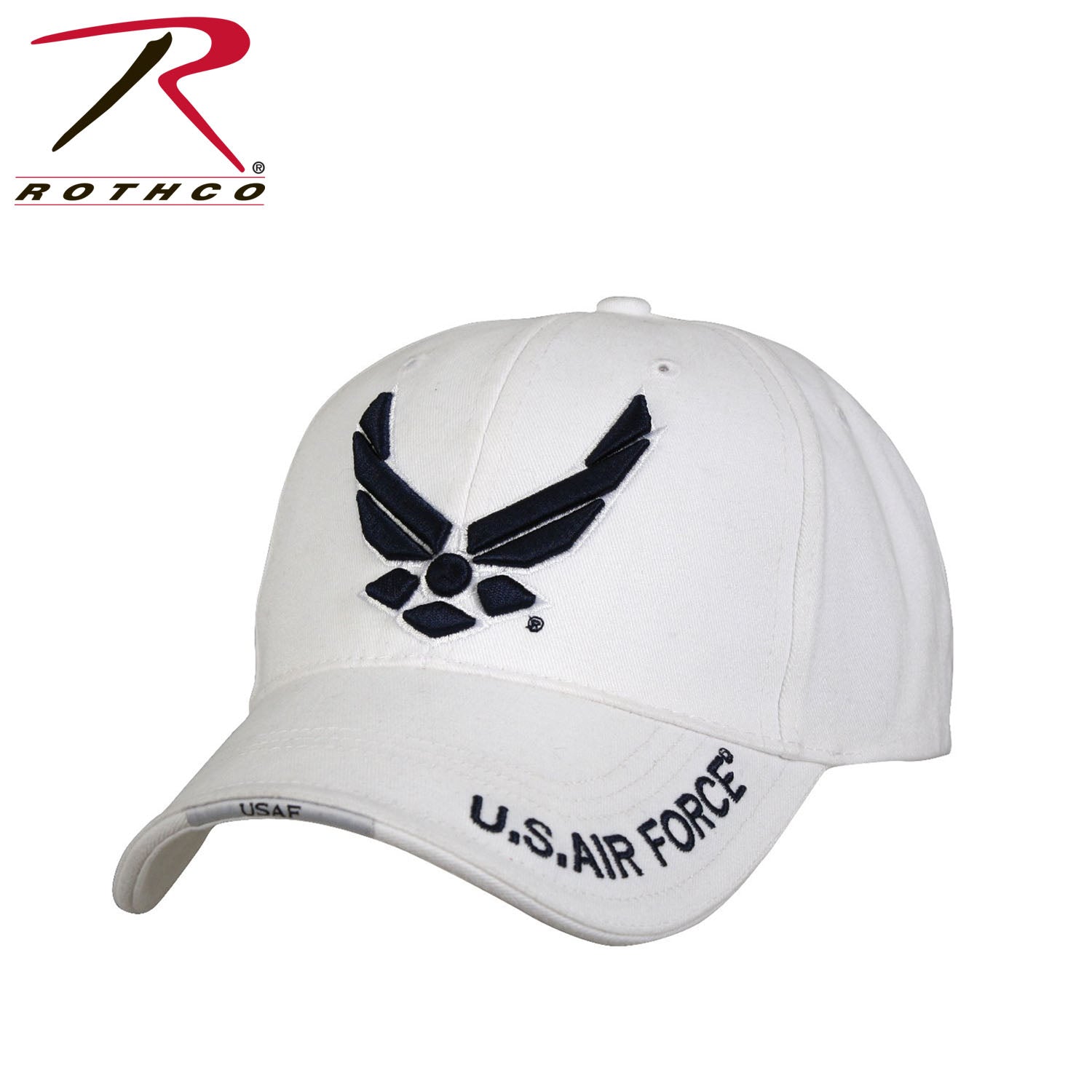 Rothco Deluxe U.S. Air Force Wing Low Profile Insignia Cap in White