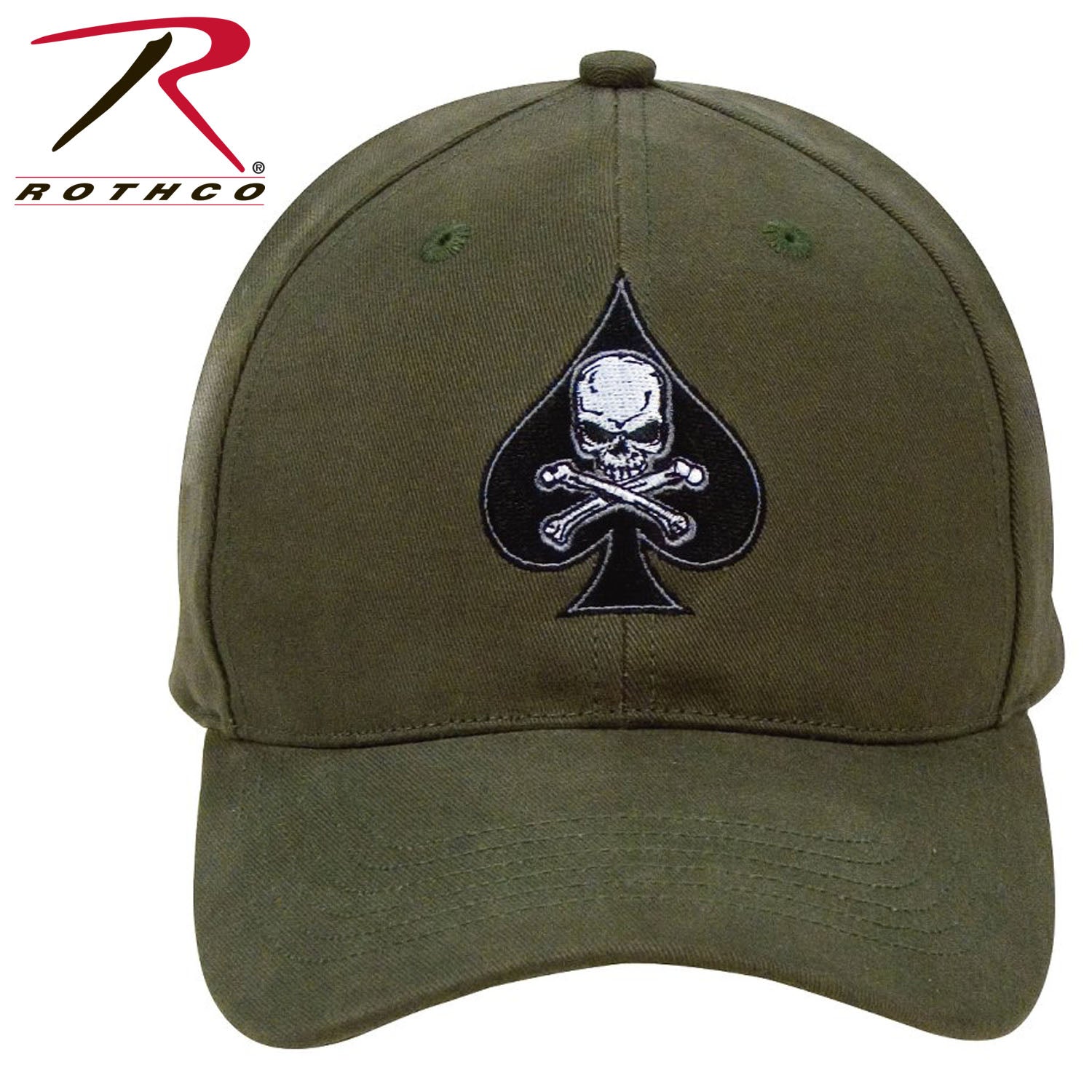 Black Ink Death Spade Low Profile Insignia Cap – Durable Brushed Cotton Twill Baseball Hat with Adjustable Fit