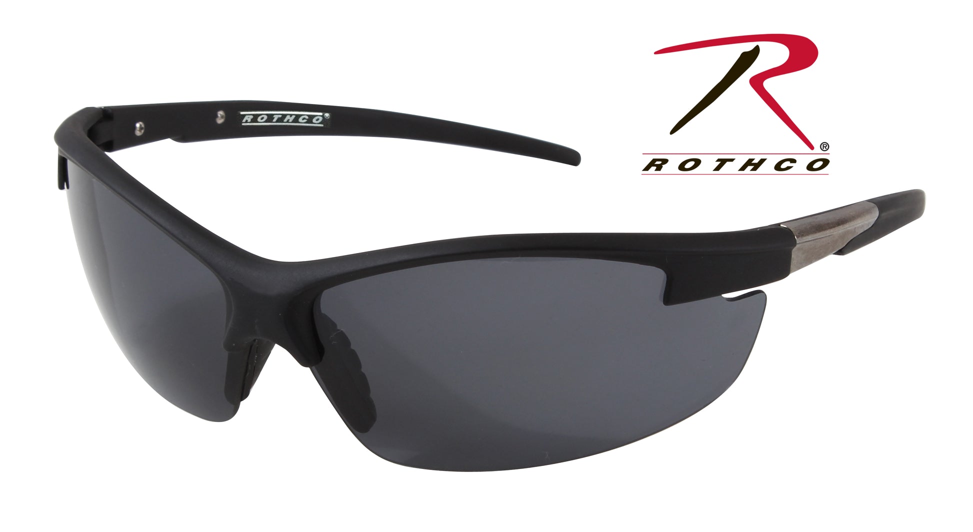 Rothco AR-7 Sport Glasses Black / Smoke – Lightweight UV Protection Sunglasses