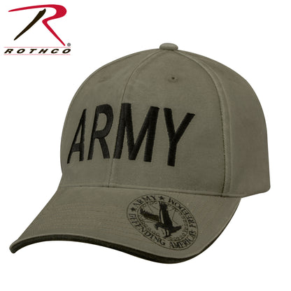Rothco Vintage Deluxe Army Low Profile Insignia Cap in Olive Drab