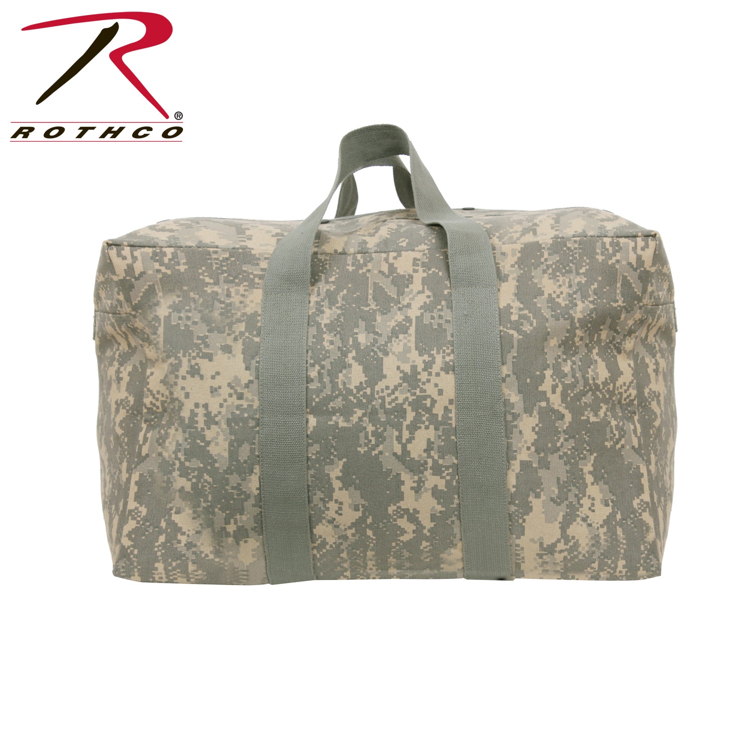 Rothco Canvas Parachute Cargo Bag ACU Digital Camo – 75L Heavy Duty Travel Duffle