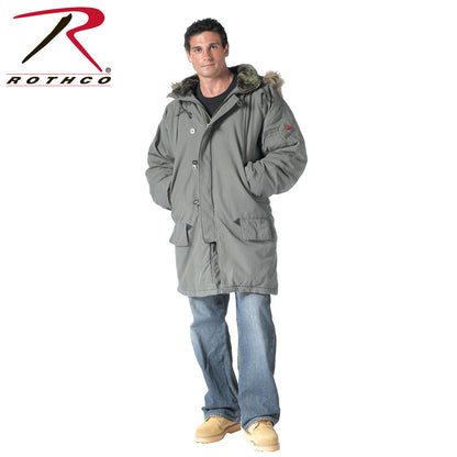 Rothco Vintage N-3B Parka Olive Drab Size Large