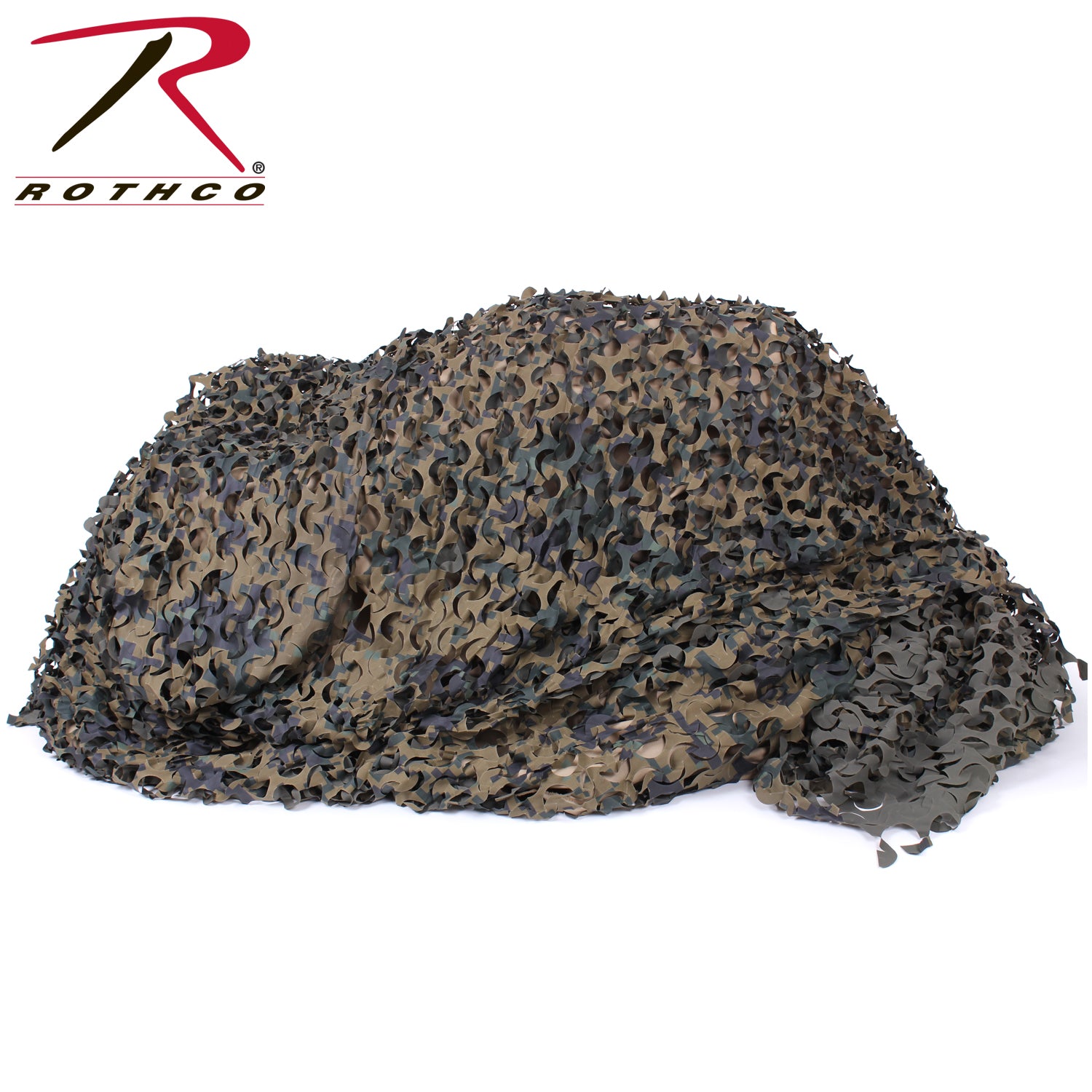 Rothco Large Ultra-Lite Digital Woodland Net - 7’10” x 19’8” Outdoor Camouflage Netting