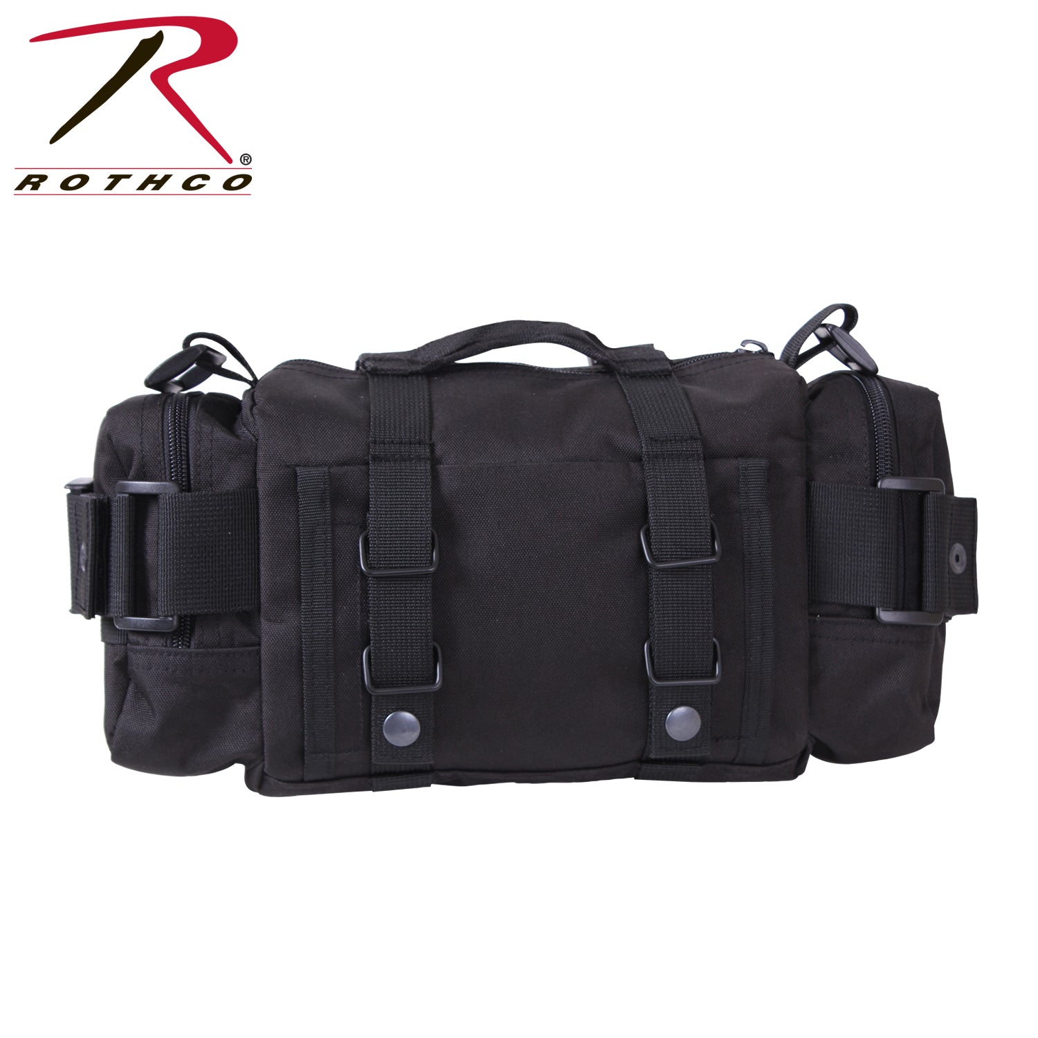 Rothco Tactical Convertipack Black - Versatile Shoulder and Waist Pack