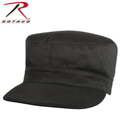 Rothco Fatigue Cap Black Size M - Durable Classic Field Hat for Outdoor & Tactical Use