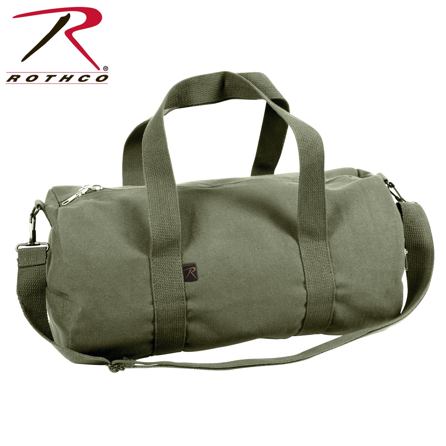Rothco Canvas Shoulder Duffle Bag Olive Drab, 19 Inches - Heavy-Duty Military-Style Travel Bag