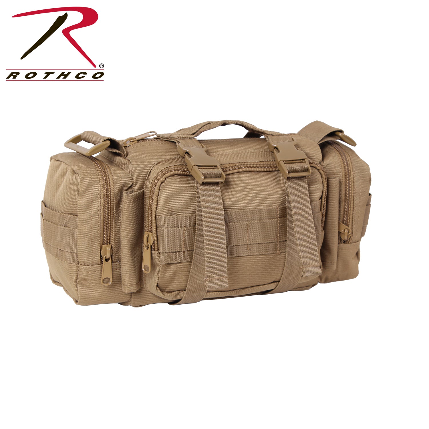 Rothco Tactical Convertipack Coyote Brown with Adjustable Shoulder Strap and MOLLE Webbing
