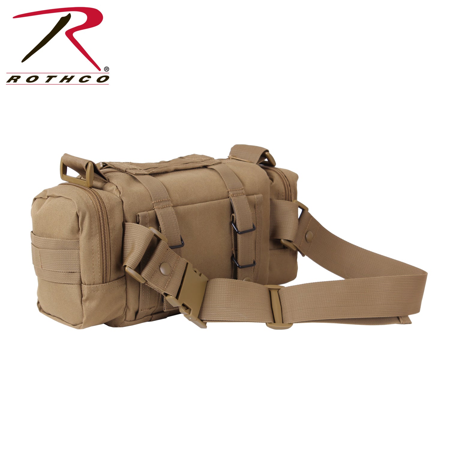 Rothco Tactical Convertipack Coyote Brown with Adjustable Shoulder Strap and MOLLE Webbing