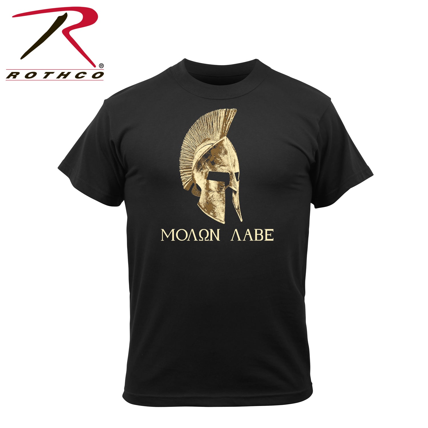 Rothco Molon Labe T-Shirt Size Small – Durable Cotton Blend with Bold Graphic