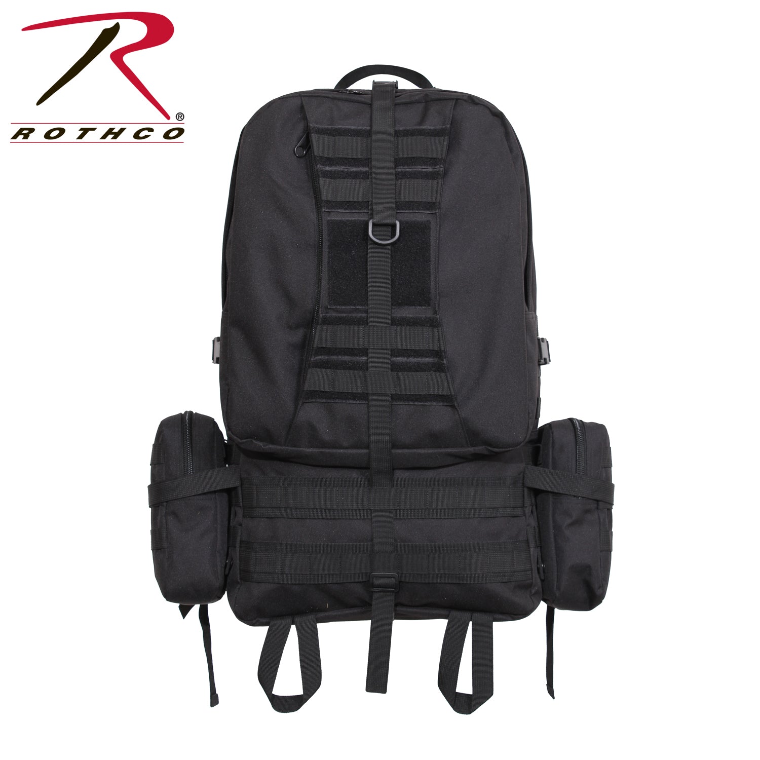 Rothco Global Assault Pack Black - Tactical Outdoor Backpack with 25-Inch Capacity