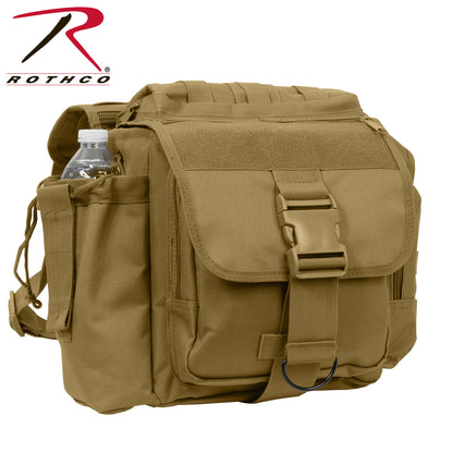Rothco XL Advanced Tactical Shoulder Bag Coyote Brown – Durable MOLLE Compatible Gear Bag with Multiple Pockets