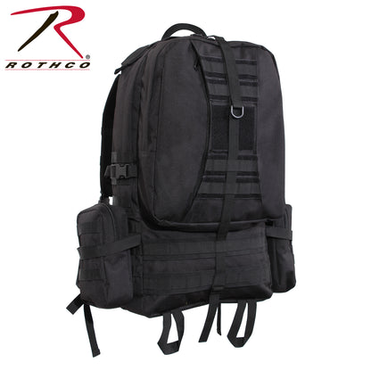Rothco Global Assault Pack Black - Tactical Outdoor Backpack with 25-Inch Capacity