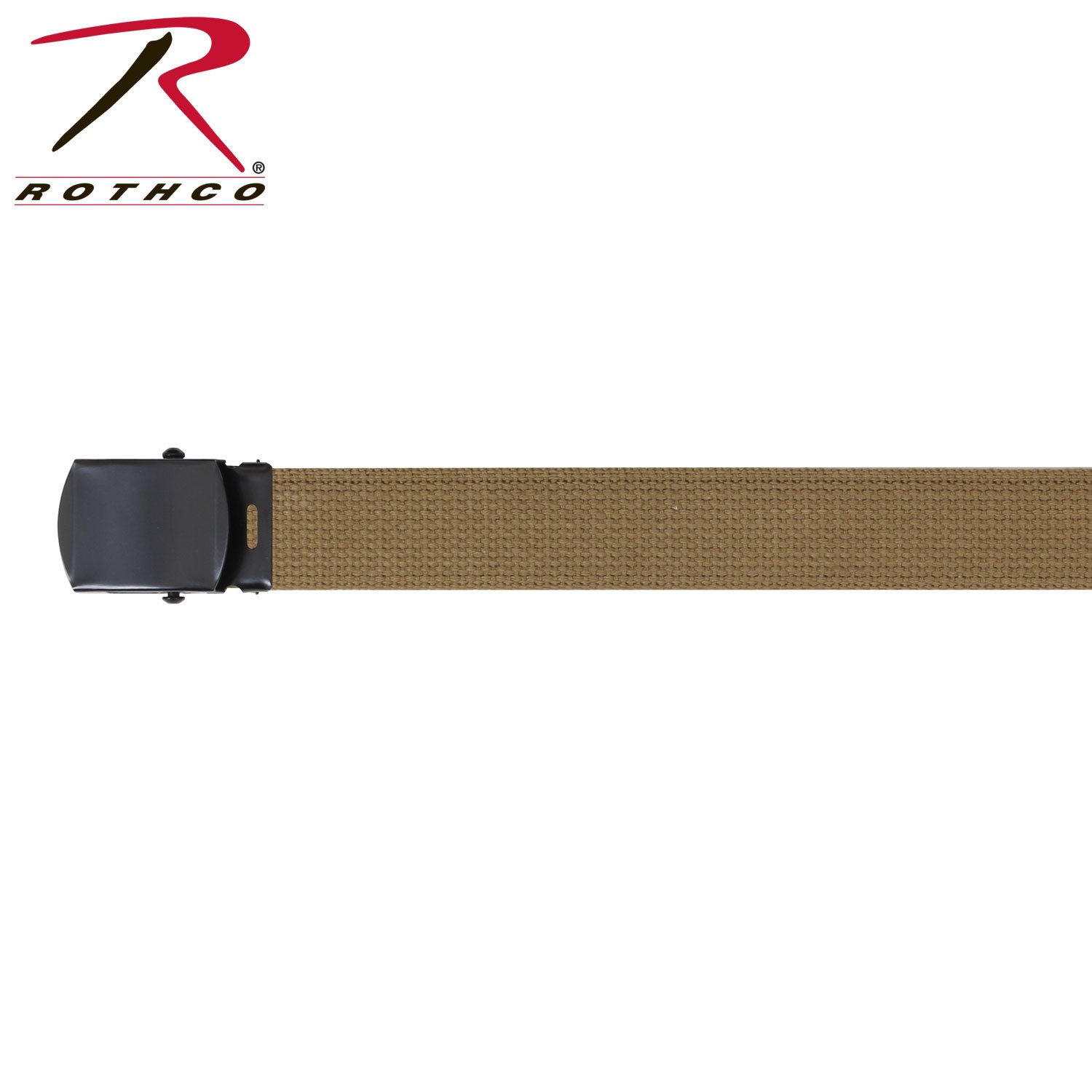 Rothco Web Belt with Buckle in Coyote Brown, 54 Inches