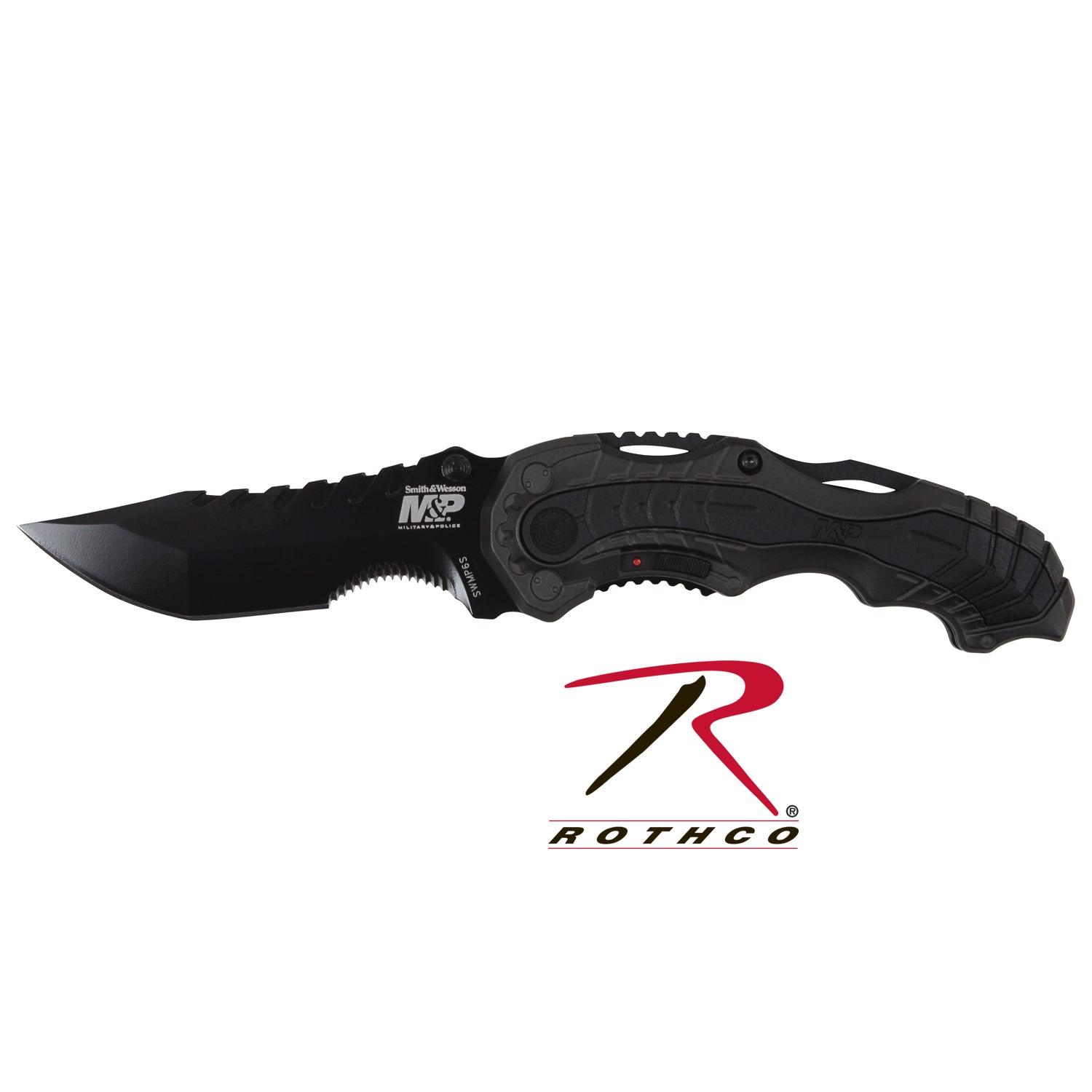Smith & Wesson M&P Assisted Open Knife Part #3398 - 7.7 Inch Overall, 3.4 Inch Blade with Black Coated 4034 Stainless Steel Blade