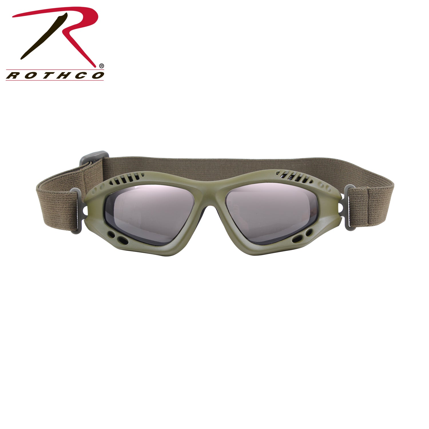 Rothco Ventec Tactical Goggles Olive Drab - Lightweight Military Eye Protection with Polycarbonate Lenses