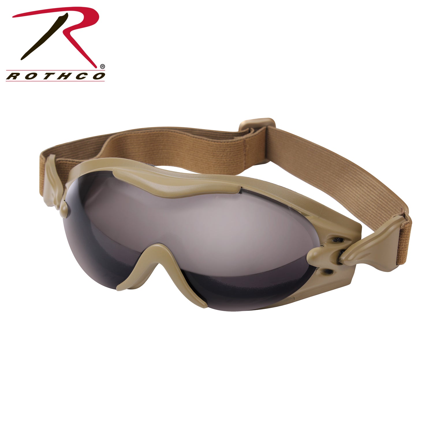 Rothco SWAT Tec Single Lens Tactical Goggle in Coyote Brown - Model 11397