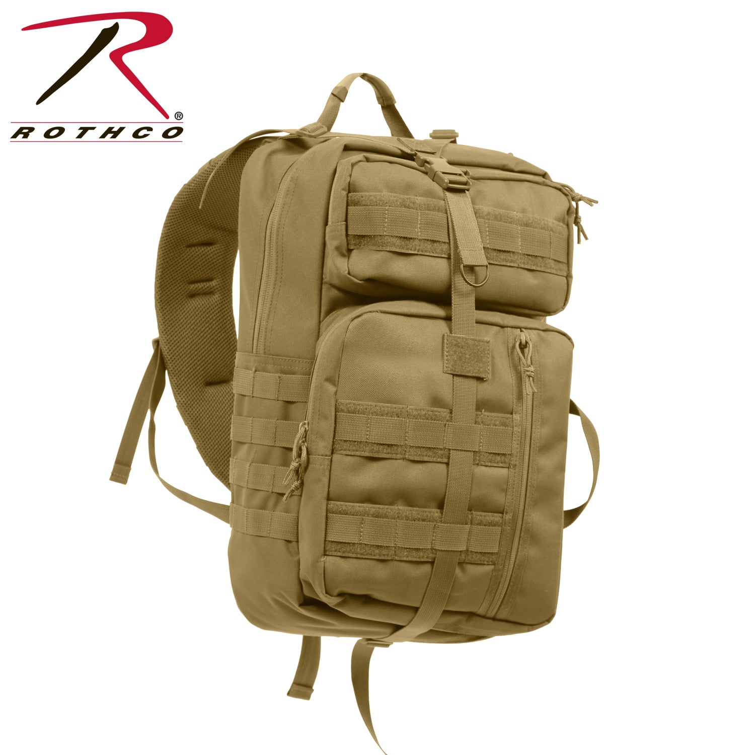 Rothco Tactisling Transport Pack Coyote Brown – Versatile Tactical Sling Bag with MOLLE Compatibility and Discrete Firearm Access