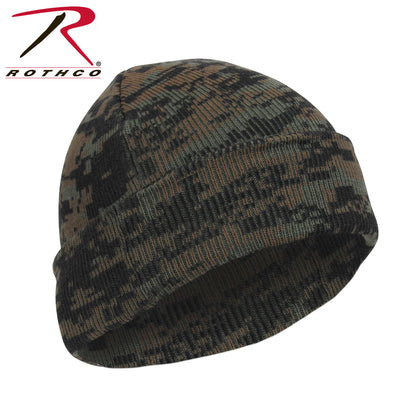 Rothco Deluxe Camo Watch Cap Woodland Digital Camo – Warm and Comfortable Hunting Beanie