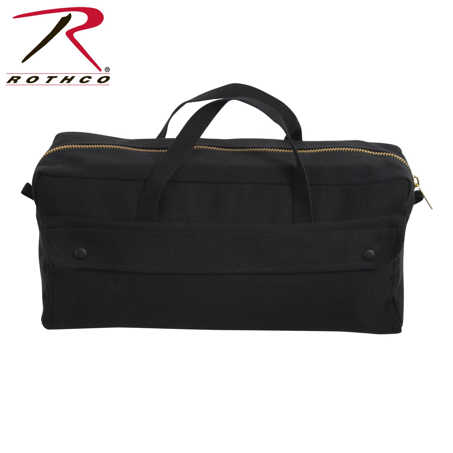 Rothco Canvas Jumbo Tool Bag with Brass Zipper - Black, Part Number 8150