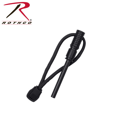 Rothco Large Paracord Knife with Fire Starter - Black, Part Number 36742