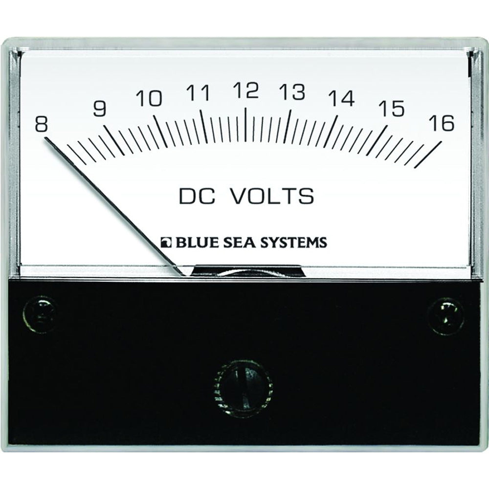 Blue Sea Systems 8003 DC Analog Voltmeter - 2-3/4 Inch Face, 8-16 Volts DC