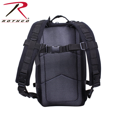 Rothco Tacticanvas Go Pack Black – 25L Tactical Backpack with Multiple Storage Compartments